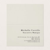 Carte De Visite Professionnel minimaliste moderne Linge de maison  (Extérieur déplié)