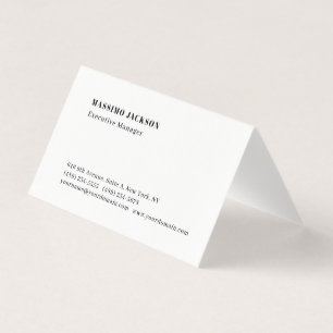 Carte De Visite Professionnel minimaliste moderne simple