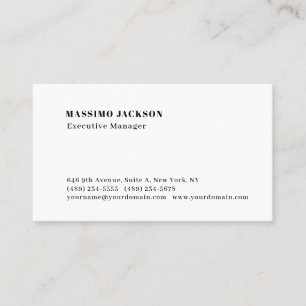 Carte De Visite Professionnel minimaliste moderne simple