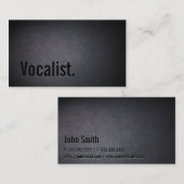 Carte De Visite Professionnel minimaliste noir (Devant / Derrière)