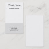 Carte De Visite Professionnel minimaliste simple (Devant / Derrière)