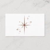 Carte De Visite Professionnel minimaliste Terre Brown Blanc (Dos)