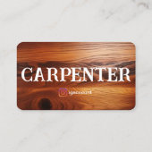 Carte De Visite Professionnel Modèle Carpenter (Dos)