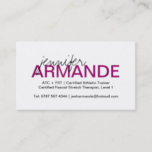 Carte de visite professionnel moderne