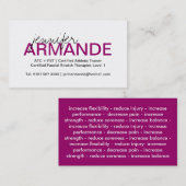 Carte de visite professionnel moderne (Devant / Derrière)