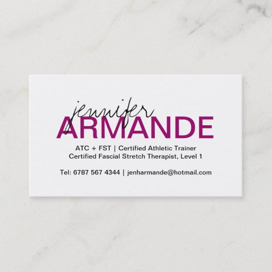 Carte de visite professionnel moderne (Devant)