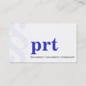 Carte De Visite professionnel moderne (Dos)