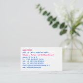 Carte De Visite professionnel moderne (Debout devant)