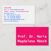 Carte De Visite professionnel moderne (Devant / Derrière)