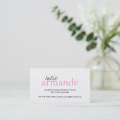 Carte de visite professionnel moderne (Debout devant)