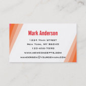 Carte De Visite Professionnel moderne (Dos)