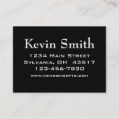 Carte De Visite Professionnel moderne (Dos)