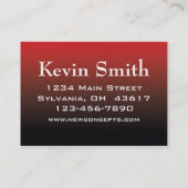 Carte De Visite Professionnel moderne (Dos)