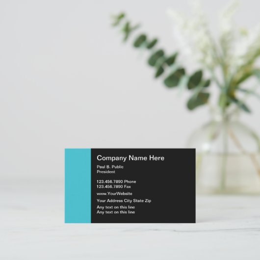 Carte De Visite Professionnel moderne (Debout devant)