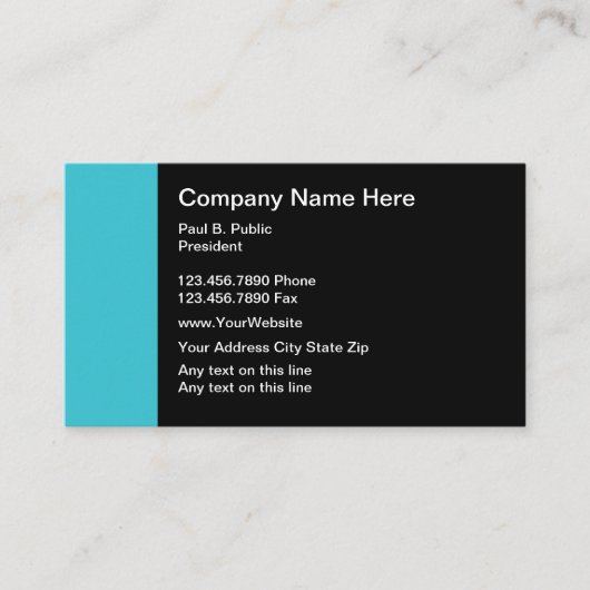 Carte De Visite Professionnel moderne (Devant)