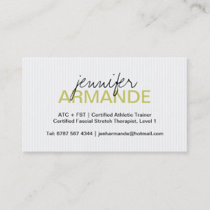Carte de visite professionnel moderne