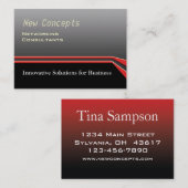 Carte De Visite Professionnel moderne (Devant / Derrière)