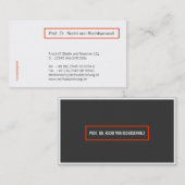 Carte De Visite professionnel moderne (Devant / Derrière)