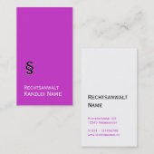 Carte De Visite professionnel moderne (Devant / Derrière)