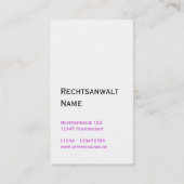 Carte De Visite professionnel moderne (Dos)