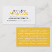 Carte de visite professionnel moderne (Devant / Derrière)