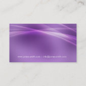 Carte De Visite Professionnel moderne Abstrait violet (Dos)