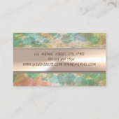 Carte De Visite Professionnel moderne, Aquarelle, Bande (Dos)