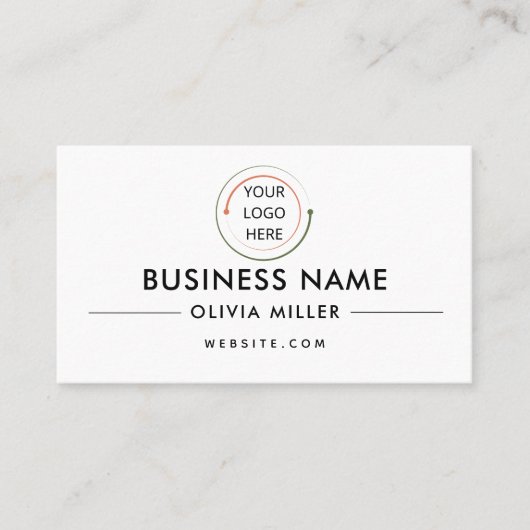 Carte de visite professionnel moderne avec code QR (Devant)