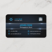 Carte de visite professionnel moderne avec code QR (Dos)