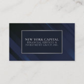 Carte de visite professionnel moderne bleu et arge (Devant)