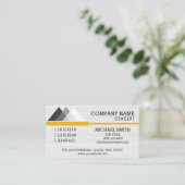 Carte De Visite Professionnel Moderne Bois Blanc (Debout devant)