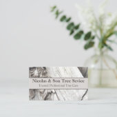 Carte De Visite Professionnel Moderne Bois Service d'enlèvement Ho (Debout devant)