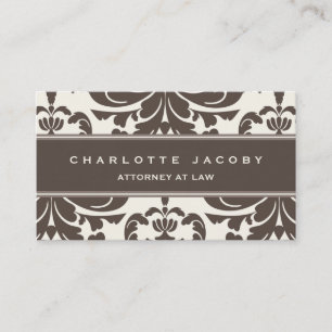 Carte de visite professionnel moderne Brown