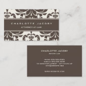 Carte de visite professionnel moderne Brown (Devant / Derrière)