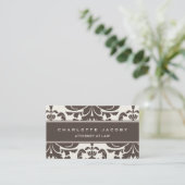 Carte de visite professionnel moderne Brown (Debout devant)