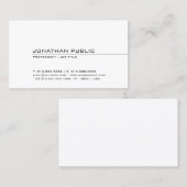 Carte De Visite Professionnel Moderne Créatif élégant Cool simple (Devant / Derrière)