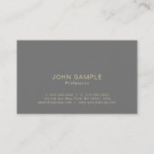 Carte De Visite Professionnel moderne Creative Pearl Finish Luxe (Dos)