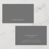 Carte De Visite Professionnel moderne Creative Pearl Finish Luxe (Devant / Derrière)