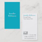 Carte De Visite Professionnel moderne de base chic d'affaires de (Devant / Derrière)