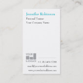 Carte De Visite Professionnel moderne de base chic d'affaires de (Dos)