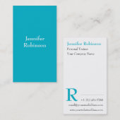 Carte De Visite Professionnel moderne de base chic d'affaires de (Devant / Derrière)