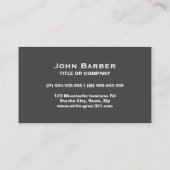 carte de visite professionnel moderne de la mousta (Dos)