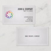 Carte de visite professionnel moderne de logo (Devant / Derrière)