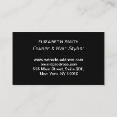 Carte De Visite Professionnel moderne de maquillage rose pâle (Dos)