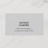 Carte De Visite Professionnel moderne de monogramme de cinéma en (Dos)