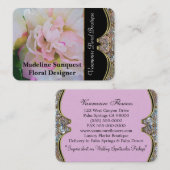 Carte De Visite Professionnel moderne de sens de fleur beau (Devant / Derrière)
