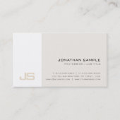 Carte De Visite Professionnel Moderne Design Design Design Monogra (Devant)