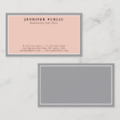 Carte De Visite Professionnel Moderne Design Simple Simple (Devant / Derrière)