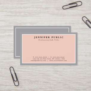 Carte De Visite Professionnel Moderne Design Simple Simple