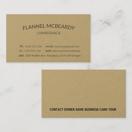 Carte de visite professionnel moderne d'or (Devant / Derrière)